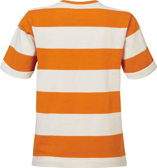 Noppies Boys Tee Deltaville short sleeve stripe Jongens T-shirt - Whisper White - Maat 122