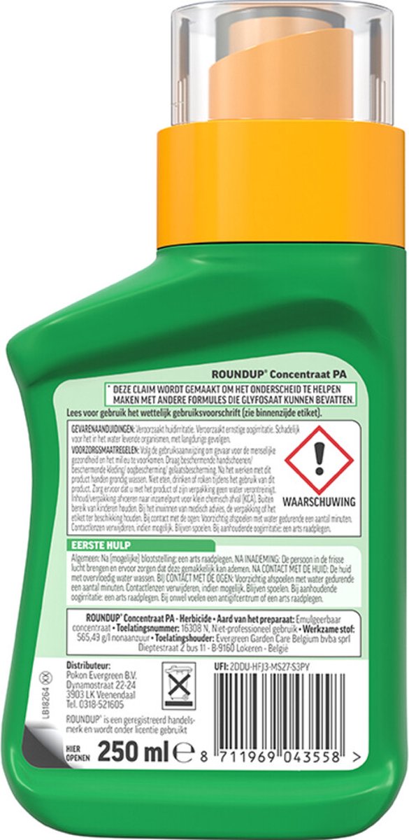 ROUNDUP® Totaal Onkruidvrij Concentraat - 250ml voor 110m² van Roundup — afbeelding 3
