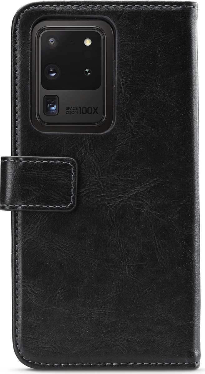 Mobilize Telefoonhoesje geschikt voor Samsung Galaxy S20 Ultra Hoesje | Mobilize Elite Gelly Bookcase | Pasjeshouder voor 3 Pasjes | Telefoonhoesje voor Pinpas / OV Kaart / Rijbewijs - Zwart