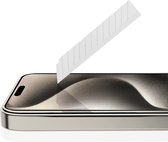 ITSkins Screenprotector geschikt voor Apple iPhone 15 Pro Max Glazen | ITSkins Supreme Screenprotector - Case Friendly + Installatie Frame