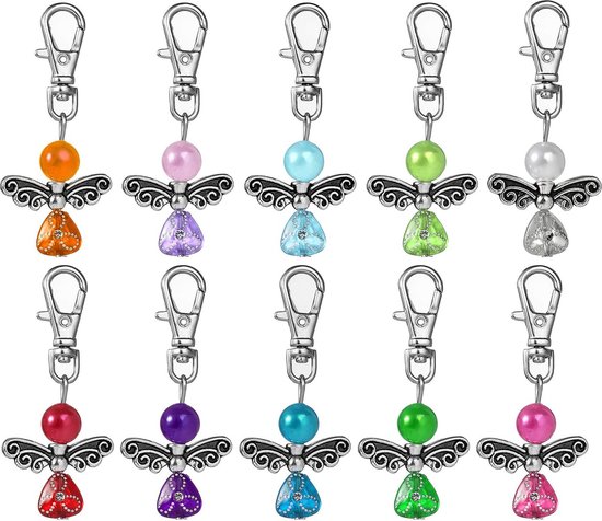Kleurrijke gastgeschenken, doop, bruiloft, 30 stuks, beschermengel, sleutelhangers voor communie, vormsel, cadeau, feest, cadeautje, Kerstmis, gasten, babyshowerfeest
