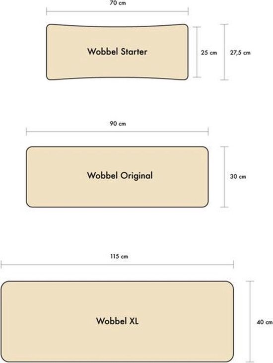 Wobbel® Original Blank gelakt met vilt Mosterd van Wobbel — afbeelding 5