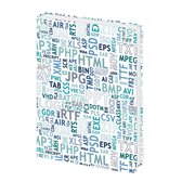 D-7748 A6 Lined Paper Journal Blue Codes