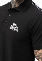 Lonsdale Polo Shirts Setter Poloshirt normale Passform Black/White-3XL