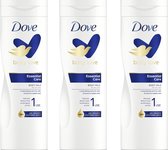 Dove Bodylotion Essential Care - Voordeelverpakking 3 x 400 ml