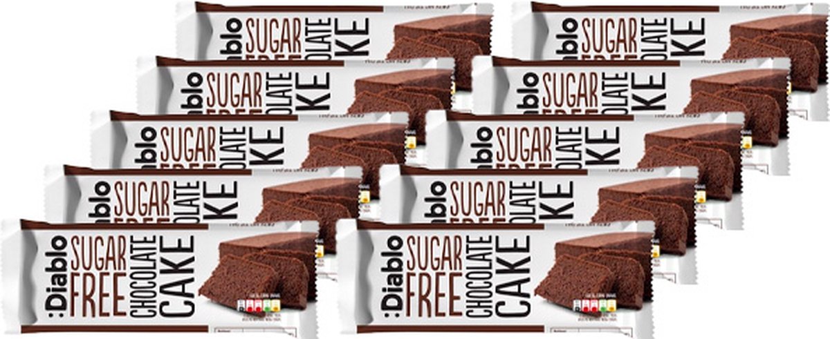 Diablo | Sugar Free | Chocolate Cake | 8 Stuks | 8 x 200 gram