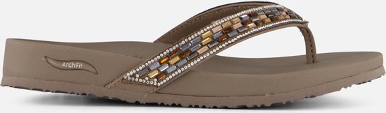 Skechers Arch Fit Meditation Slippers taupe - Dames - Maat 42