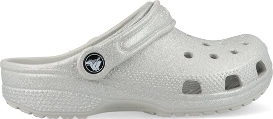 Crocs Classic Glitter Clog Unisexe Kids 206993-0IC Argent-33/34