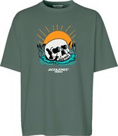 Jack & Jones t-shirt jongens - groen - JORtampa - maat 152
