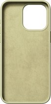 Nudient Hoesje geschikt voor Apple iPhone 15 Pro Max Siliconen Telefoonhoesje | Nudient Base Backcover | iPhone 15 Pro Max Case | Back Cover - Pale Yellow | Geel
