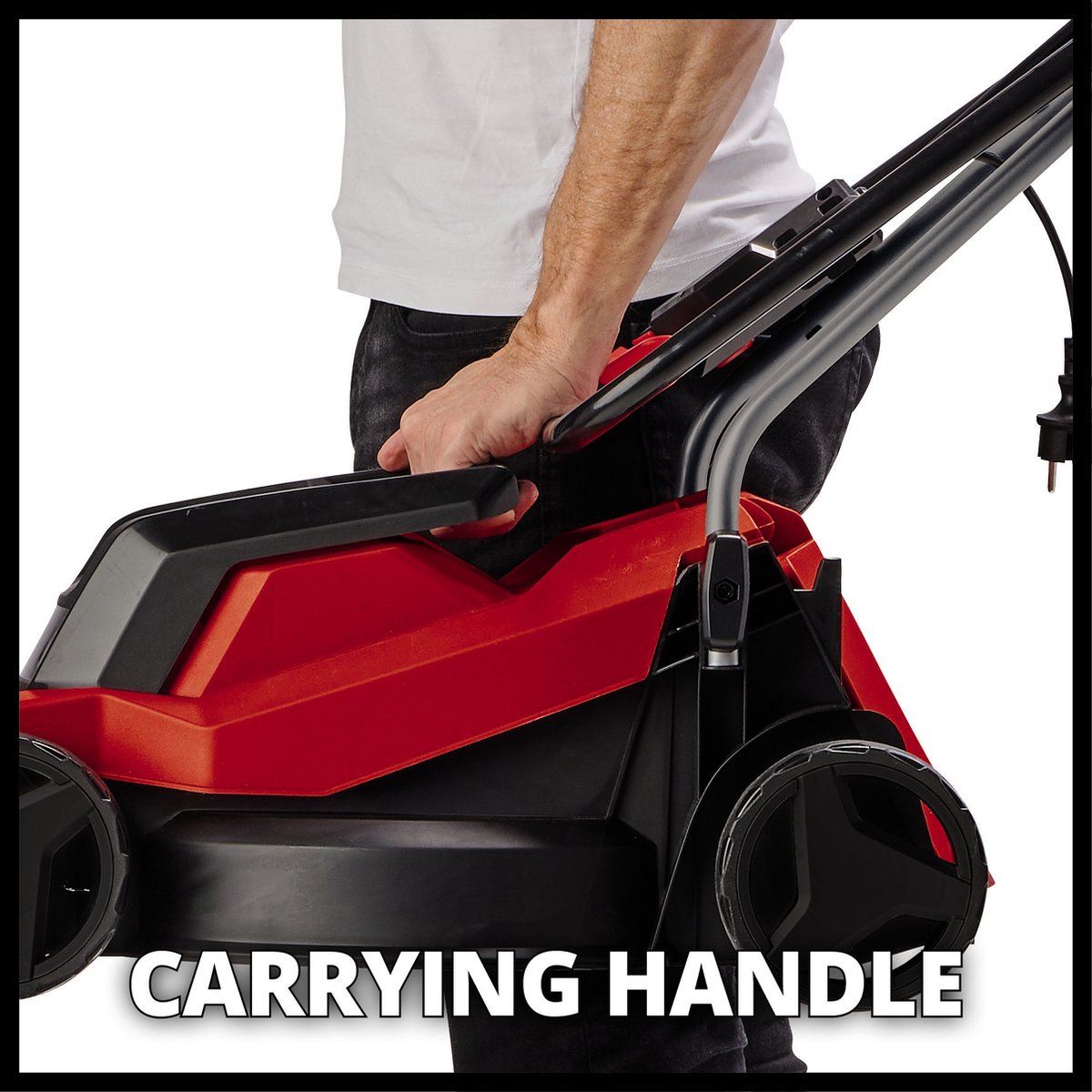 Einhell Elektrische Grasmaaier GC-EM 1000/32 - 1000 W - Maaibreedte: 32 cm - 30 L opvangbak - Aanbevolen gazonoppervlakte: tot 300 m² - Maaihoogte: 30-70 mm – foto 3