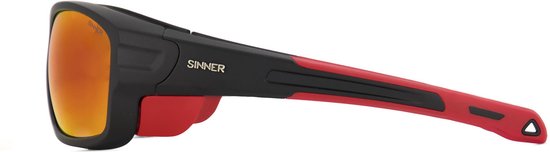 SINNER - Denali sport zonnebril - Zwart/Rood van Sinner — afbeelding 3