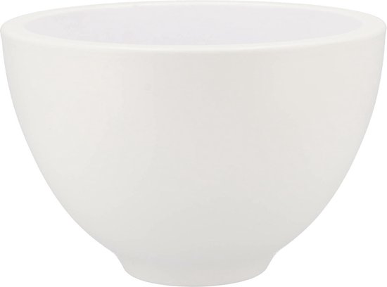 Plantenpot/bloempot Kunststof Dia 13 Cm En Hoogte 11 Cm In Het Parel Wit Voor Binnen Buiten