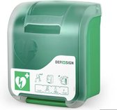 AED binnen-kast - DefiSign - Behuizing ABS | Deur: polycarbonaat - kleur (groen) - met ALARM