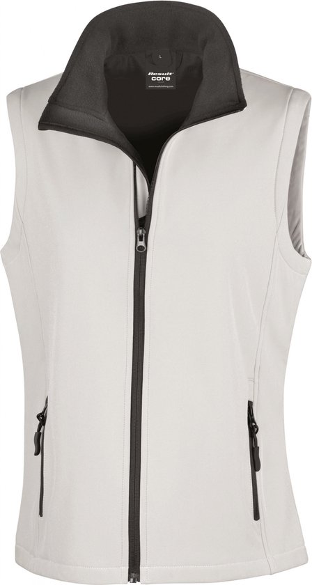 Foto: Result women s printable soft shell bodywarmer rt232f white black l