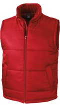 Bodywarmer Unisexe L Result Mouwloos Rouge 100% Polyester