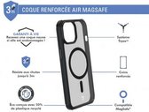 Bigben Connected, AIR FROST MagSafe versterkte hoes Geschikt voor Apple iPhone 15, Zwart