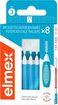 6x Elmex Interdentale Ragers 1,1 mm Blauw ISO Maat 3 8 stuks