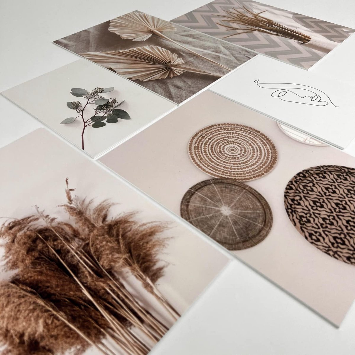 Beige Art Duo Posterset – Elegante Wanddecoratie