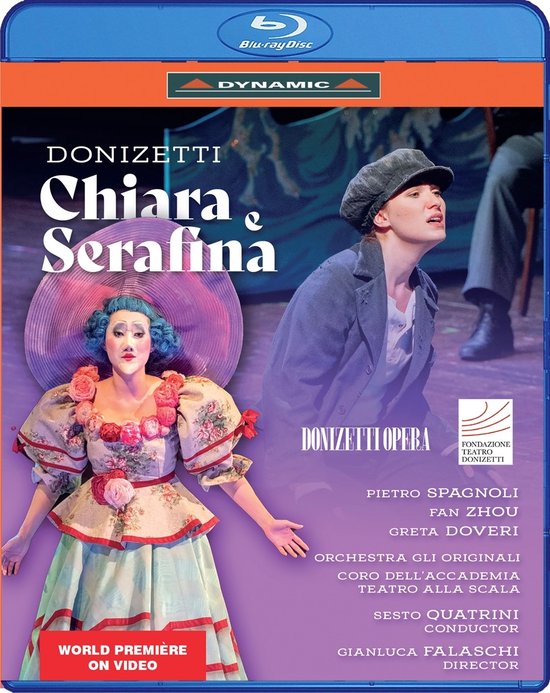 Pietro Spagnoli, Sesto Quatrini, Matias Moncada - Donizetti: Chiara E Serafina (Blu-ray)
