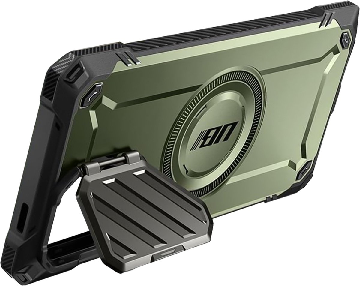 SUPCASE UB Pro MagXT Hoesje Geschikt voor Samsung Galaxy S24 Ultra - Back Cover met Camera Protector Kickstand - Compatibel met MagSafe - Extra Camera Bescherming - Groen