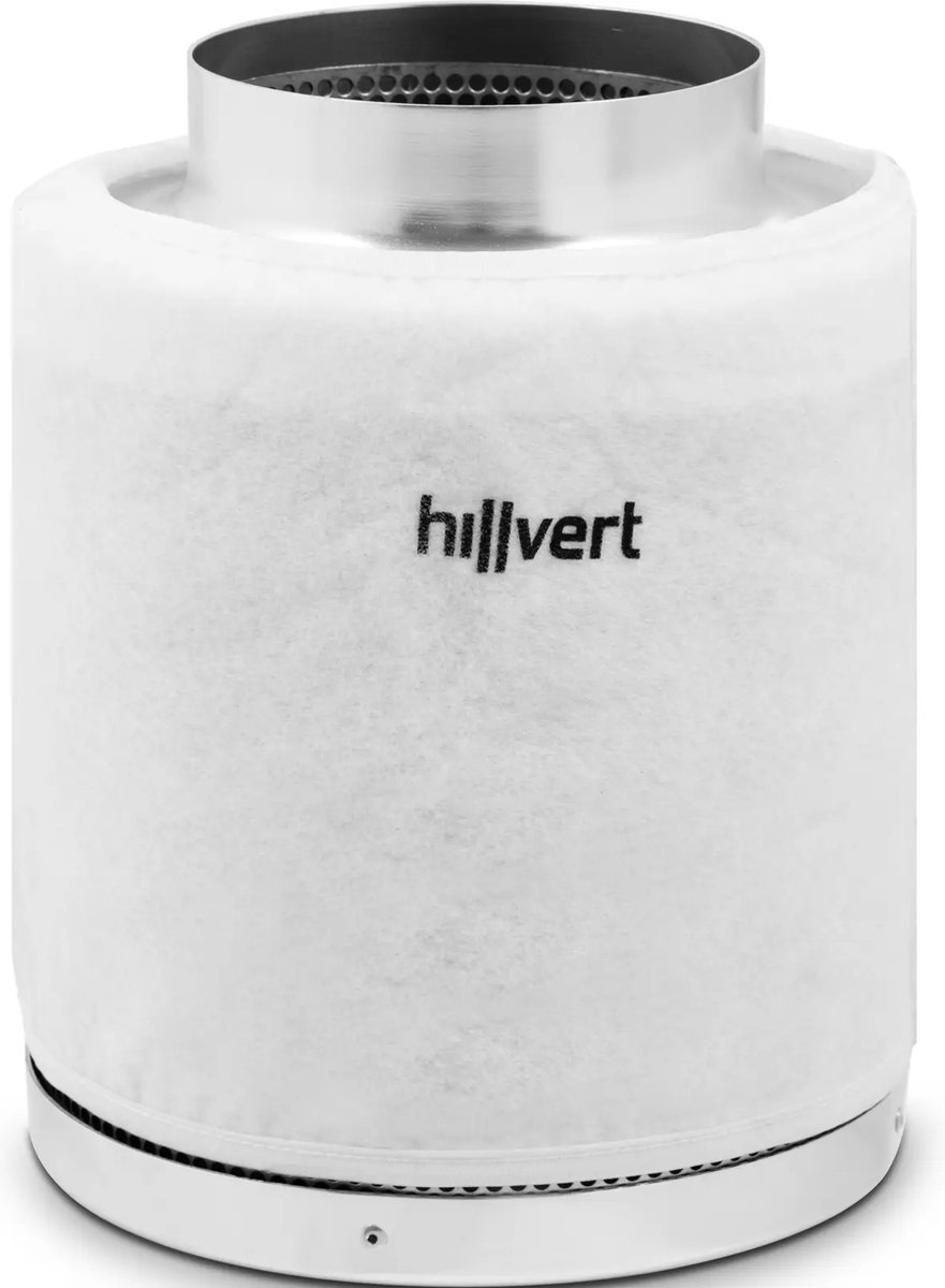 hillvert Actief koolfilter - 110 - 272 m³/h - staal - 130 mm