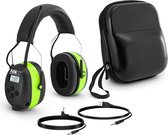 Protection auditive MSW avec Bluetooth - Microphone - Écran LCD - Batterie - Vert