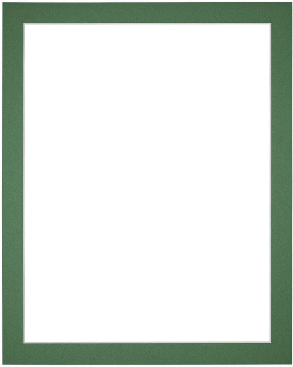 Passe-Partout Fotomaat 15x20 cm - Lijstmaat 20x25 cm - Groen Bos - Museumkarton - Fotolijst niet inbegrepen