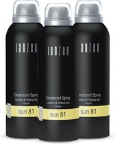 JANZEN Deodorant Spray Sun 81 3-pack