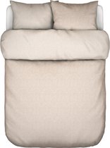 MARC O'POLO Eilif Flannel Dekbedovertrek Oatmeal - Tweepersoons – 200x200/220 cm