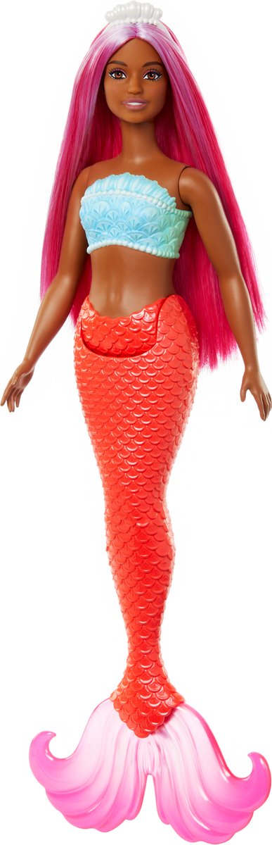 Barbie Zeemeerminpop - Met magenta haar - 32 cm - Barbiepop