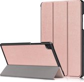 Geschikt voor Samsung Galaxy Tab A7 2020 hoesje - 10.4 inch - Samsung Galaxy Tab A7 2022 hoesje - Tri Fold Cover Tablet Case Rose Goud
