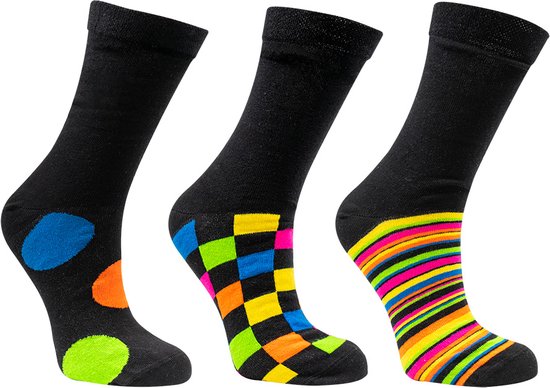 Heren sokken met print | Vrolijke sokken | 9 paar | Maat: 42-47