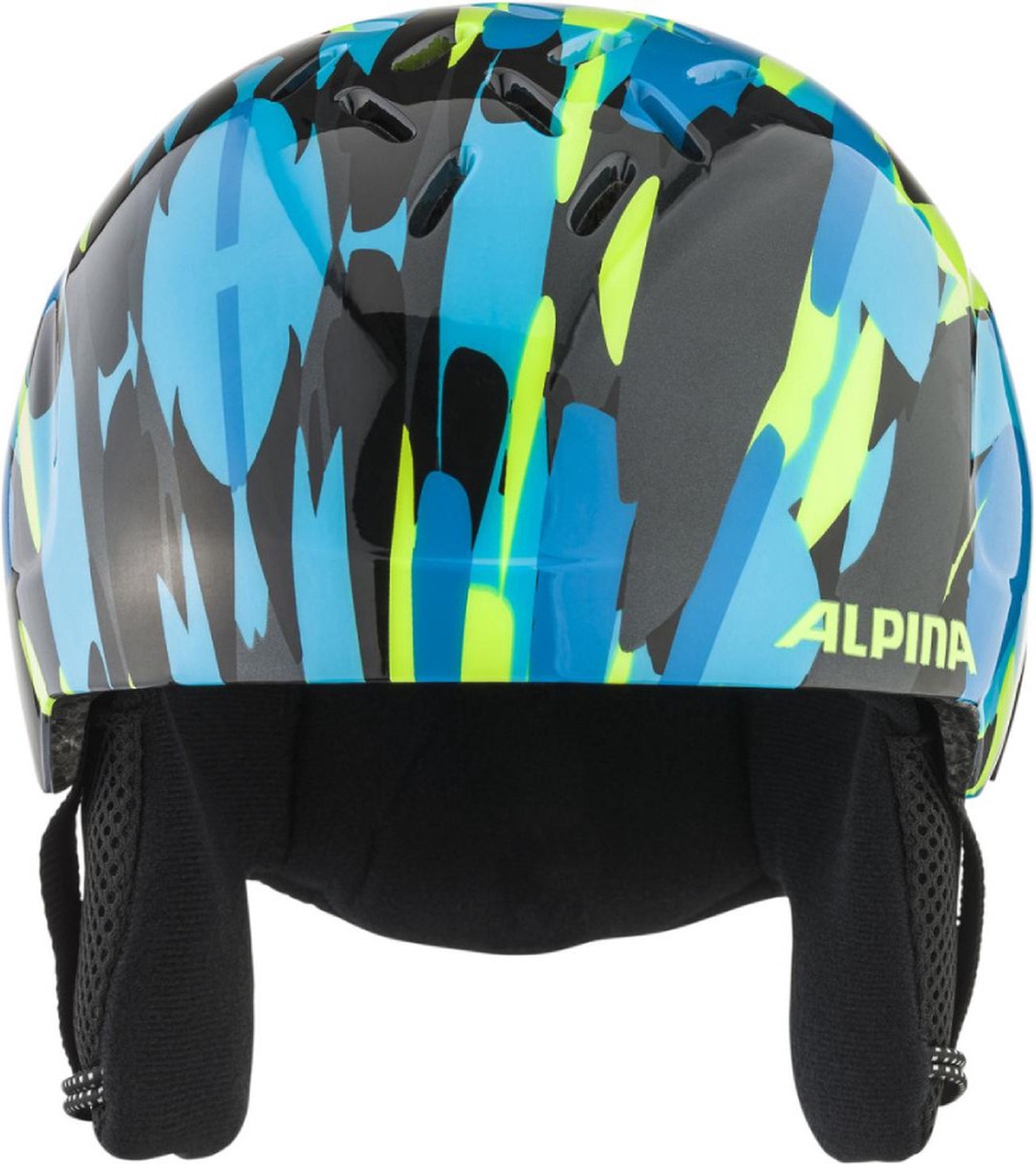 Alpina Pizi Junior Skihelm 2023 - Neon-Blue Green Gloss | Maat: 46 - 51 cm