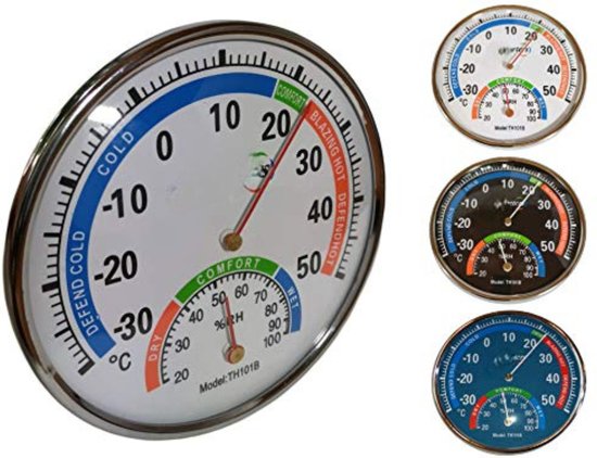TFA 20.1076.01B Station météorologique analogique d'intérieur à 3 Cadrans Chêne