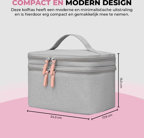 FÍNT® Luxe Koeltas met Koelelement - Voor Onderweg - Kolftas - Moedermelk tot 12 uur Koel - Koeltassen Moedermelk - voor Borstkolf - Grijs van FÍNT — afbeelding 3