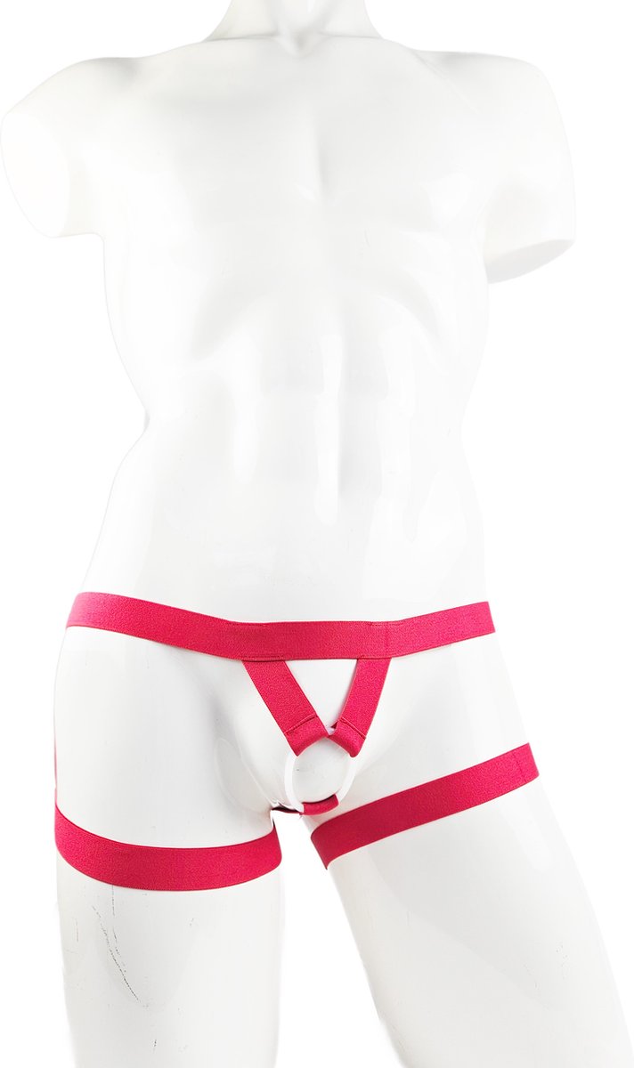 Goedkoopste BamBella ® - Sexy Erotische bondage Lingerie Maat L/XL Heren onderbroek Rood mannen boxer
