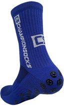ChampionSocks - Gripsokken Voetbal Blauw - Grip Sokken - One Size