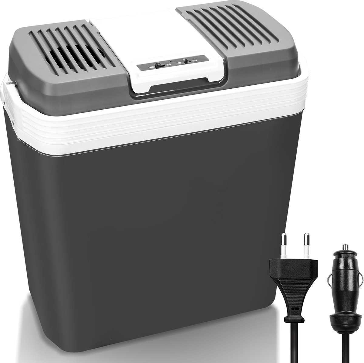 YU YUSING Mini Réfrigérateur 10L Portable Chauffant Et Refroidissant - Idéal Cosmétique, Voiture, Bureau, Camping - 220V 12V AC DC Blanc
