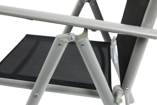 909 OUTDOOR Tuinstoelen Set van 2 - Inklapbaar - Verstelbaar - Aluminium & Textileen - 69x56x106 cm van 909 Outdoor — afbeelding 3