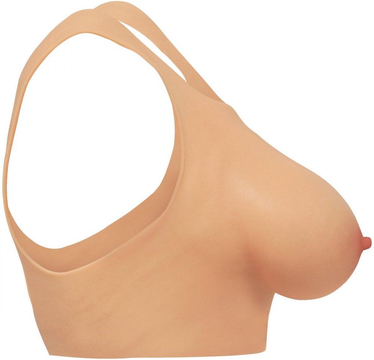 Goedkoopste XR Brands AH075 - Perky Pair D-Cup Silicone Breasts - Beige