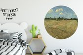 WallCircle - Wandcirkel - Muurcirkel - Geploegde akkers - Vincent van Gogh - Aluminium - Dibond - ⌀ 120 cm - Binnen en Buiten XXL