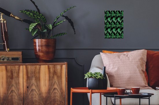 Stickers muraux - Vintage - Monstera - Feuilles - 20x30 cm - Film Adhésif