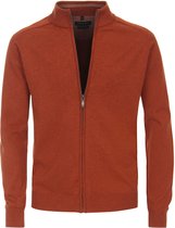 Casa Moda - Vest Zip Petrol Oranje - Heren - Maat XL - Regular-fit