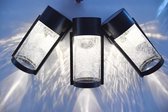 CNL Sight Lampes d'éclairage Solar bocaux Mason - Blanc chaud - Lampe à gazon étanche - Lanternes de bocaux Mason fissurés - Pour lampe d'extérieur au soleil - Lampes solaires pour bocaux Mason à énergie solaire Décoration de fissures Glas