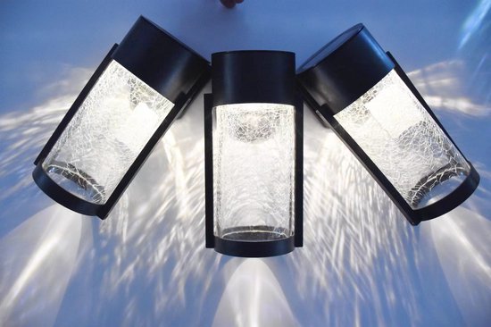Meedeer Solar wandlamp-Tuinverlichting op zonne energie-Solar Mason Jar-verlichting lichten- warm wit-voor buiten zonlicht buitenlamp-op zonne-energie mason jar zonne-verlichting scheur versieren Glas