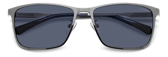 Polaroid PLD 2159/G/ S/X Lunettes de soleil rectangulaires polarisées en métal pour hommes