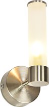 Olucia Callum - Moderne Badkamer wandlampen - Glas/Metaal - Nikkel;Wit