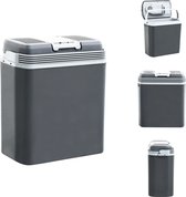 vidaXL Draagbare Thermo-elektrische Koelbox - 20 liter - Grijs/Wit - PP - 39.6 x 23.7 x 42.6 cm - Energieklasse E - Koelbox