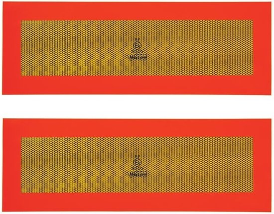 ProPlus Markeringsticker caravan - reflecterend geel - 56 x 20 cm - set van 2 van ProPlus — afbeelding 3